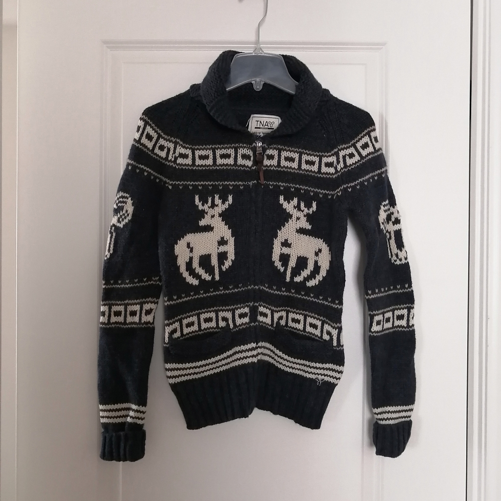 Like New TNA Navy Sea to Sky Sweater